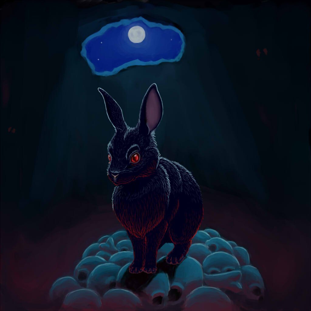 Карликовый кролик черный