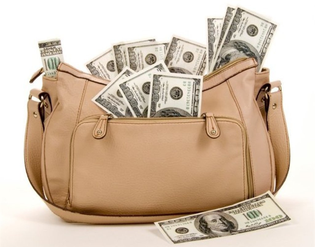 Деньги в сумочке