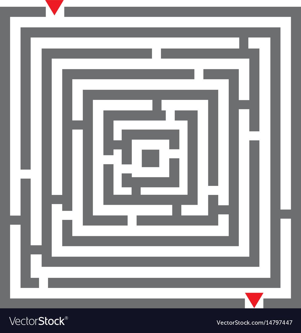 Лабиринт круглый сложный