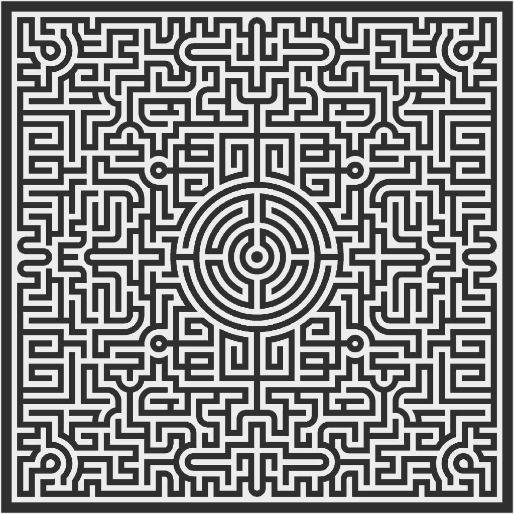 Лабиринт вид сверху