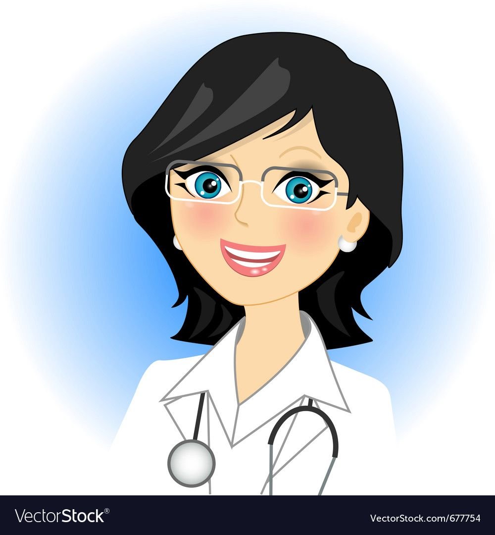Врач женщина мультяшное