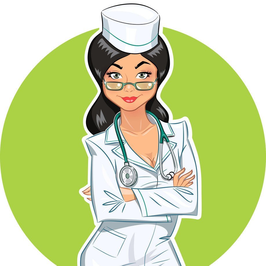 Девочка мультяшка доктор