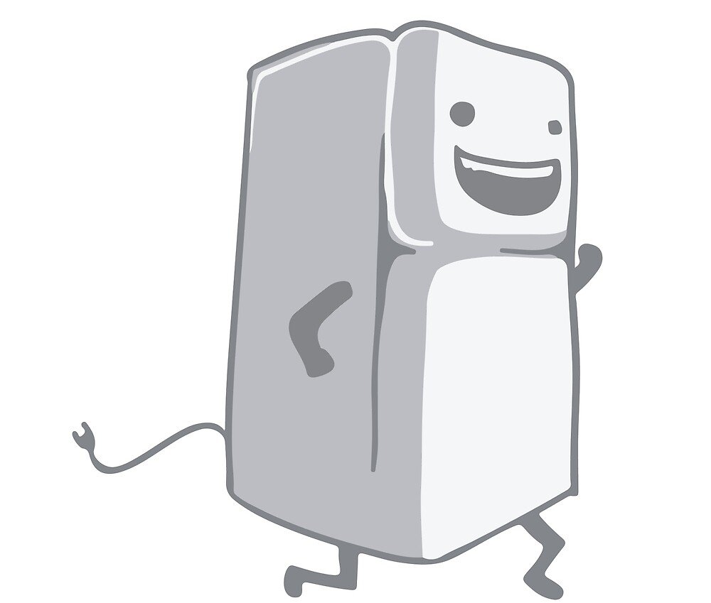 Девушка у холодильника