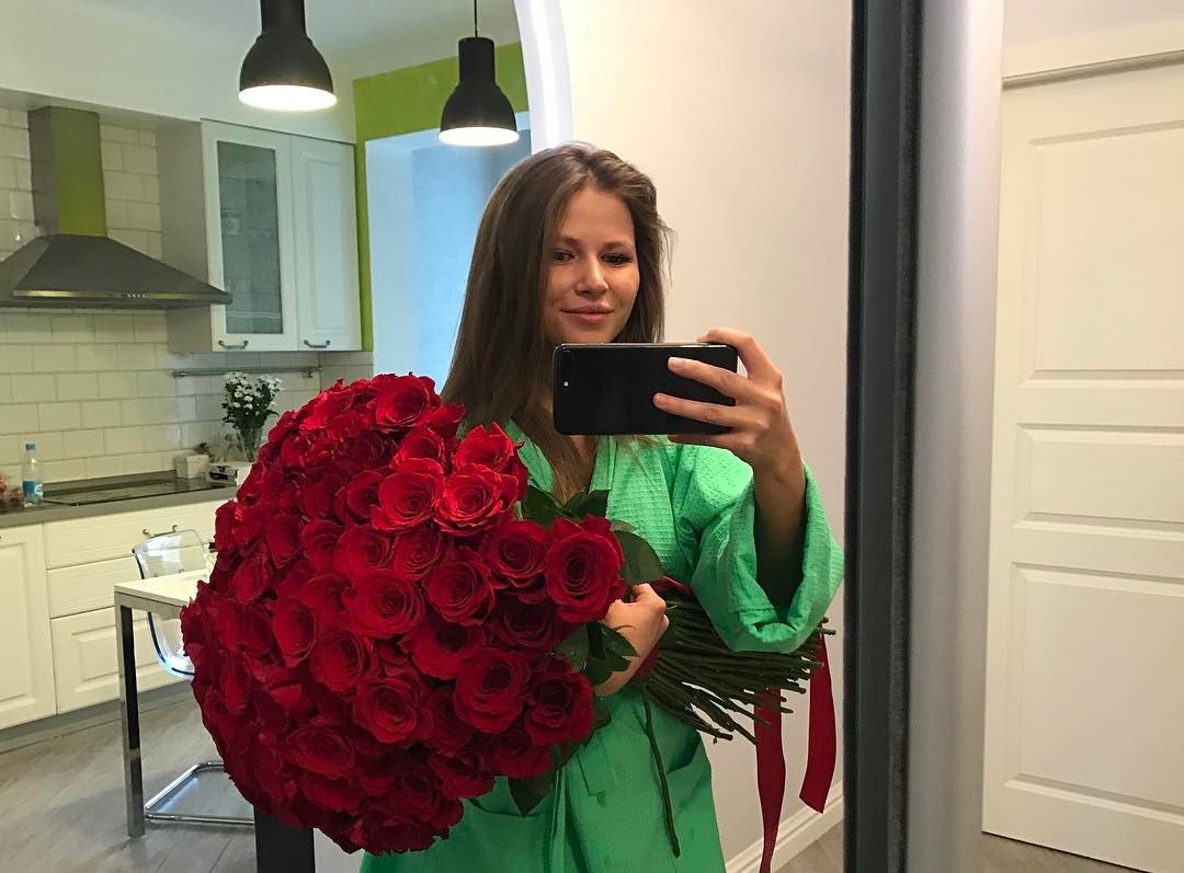 Селфи с цветами