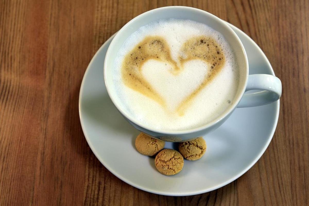 Доброе утро кофе с молоком