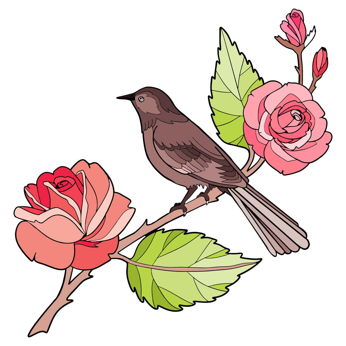 Соловей и роза