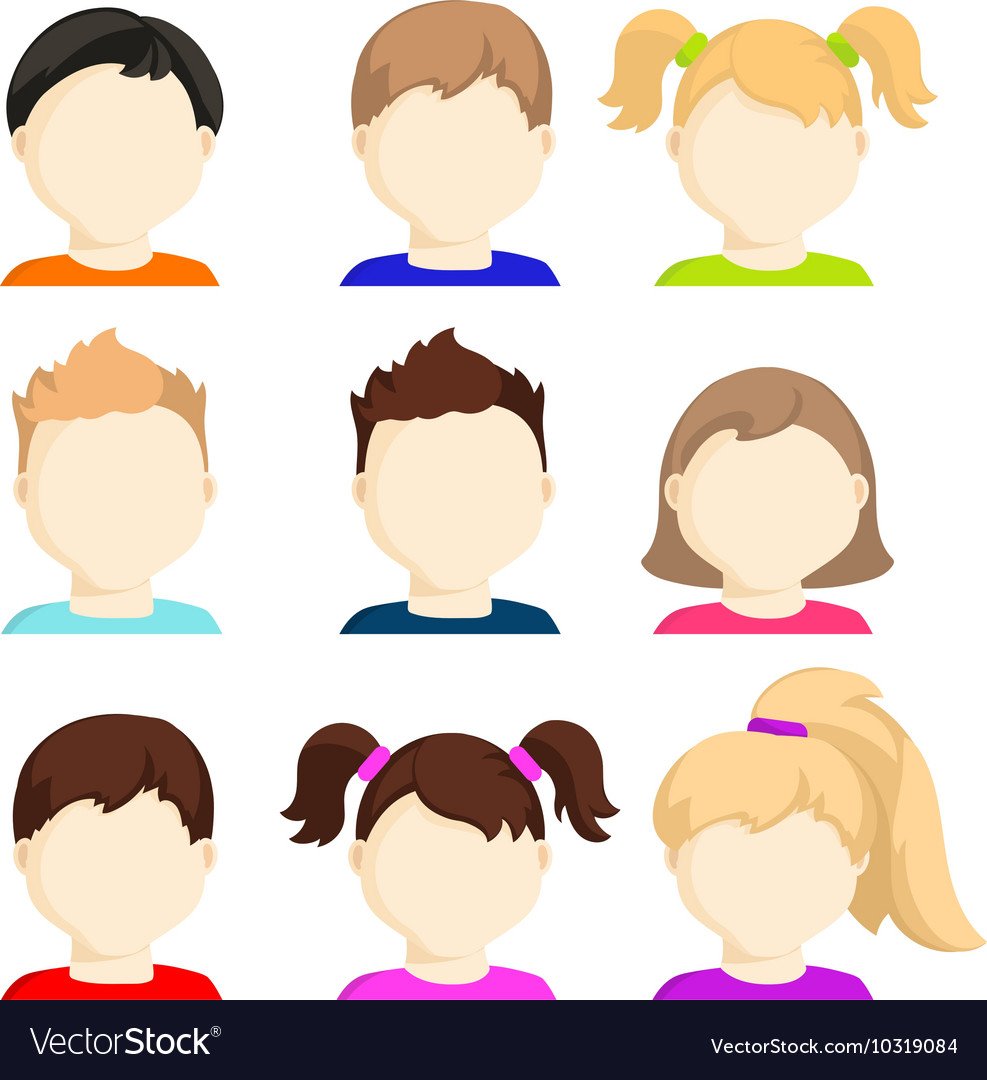 Лицо ребенка вектор