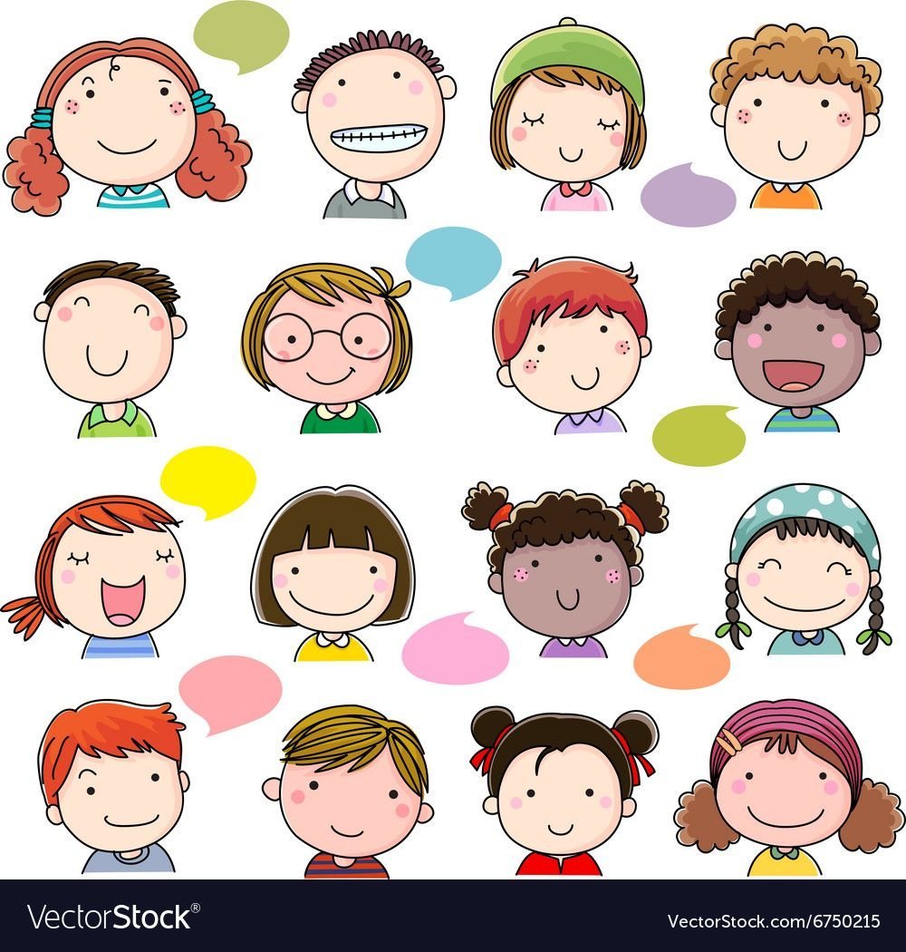 Мордочки человечков для детей