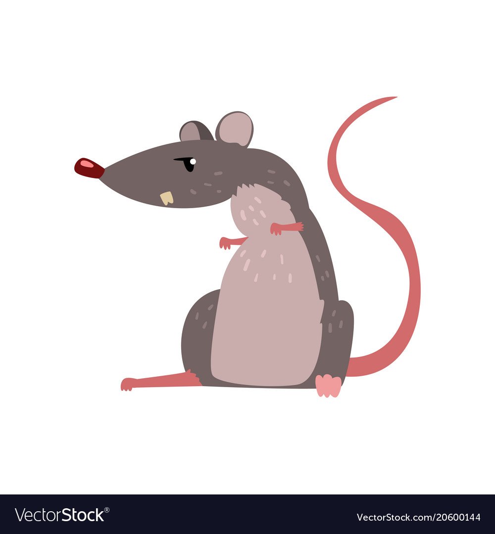 Серая мышка рисунок для детей