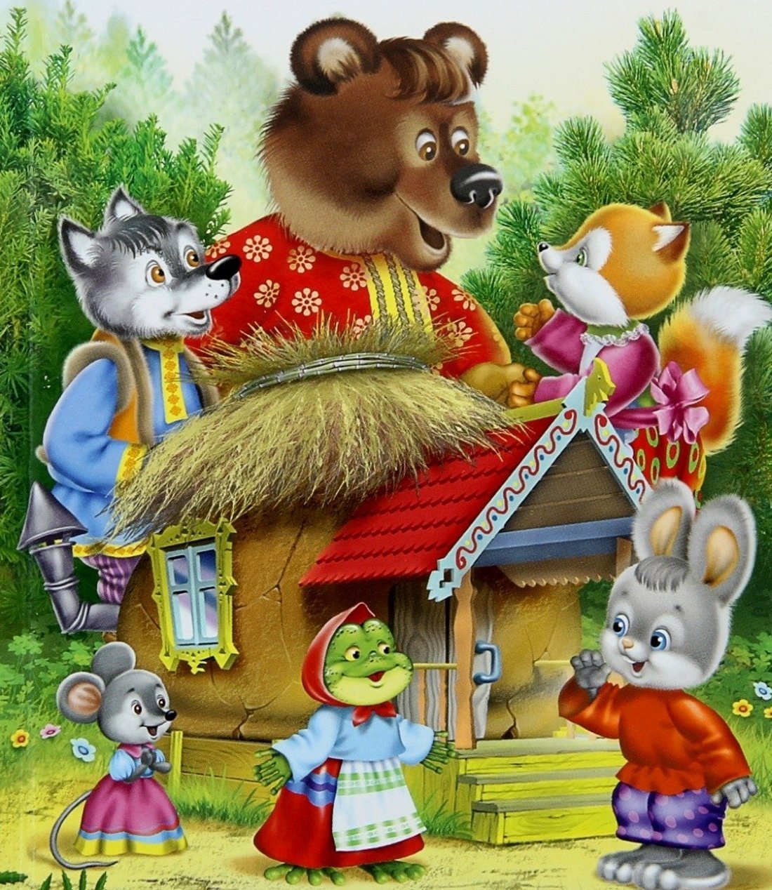 Иллюстрации к сказкаетеремок