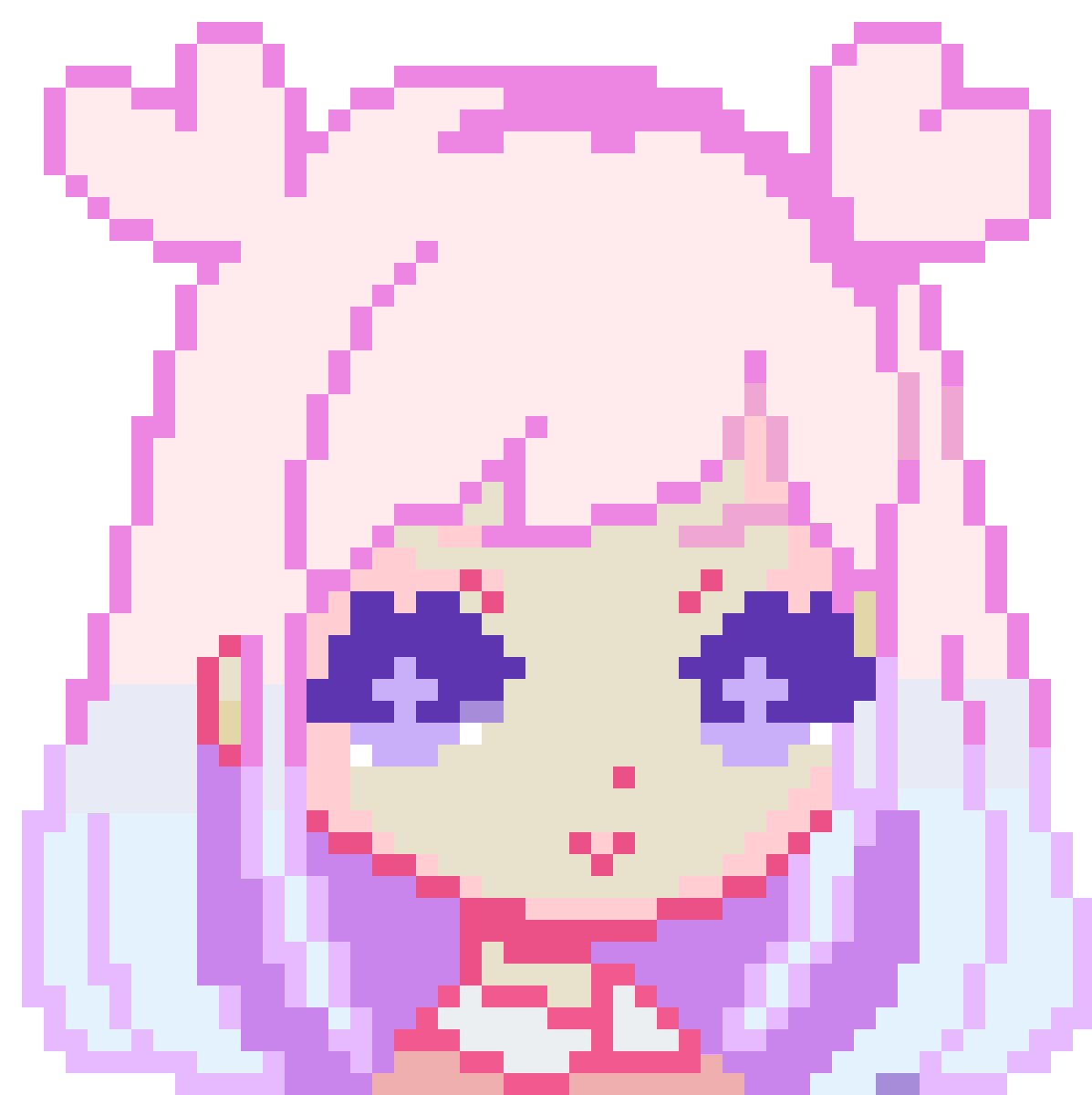 Аниме пиксель арт 16х16