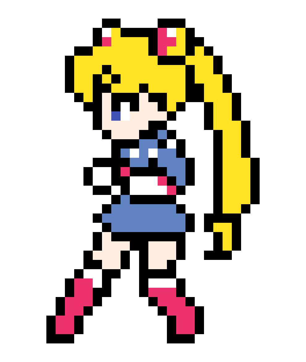 Хатсуне Мику по клеточкам