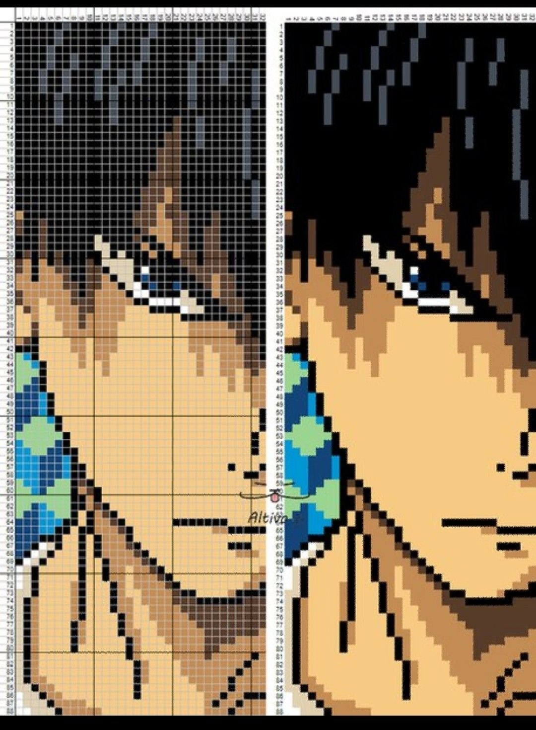 Персонажи Геншин в пикселях