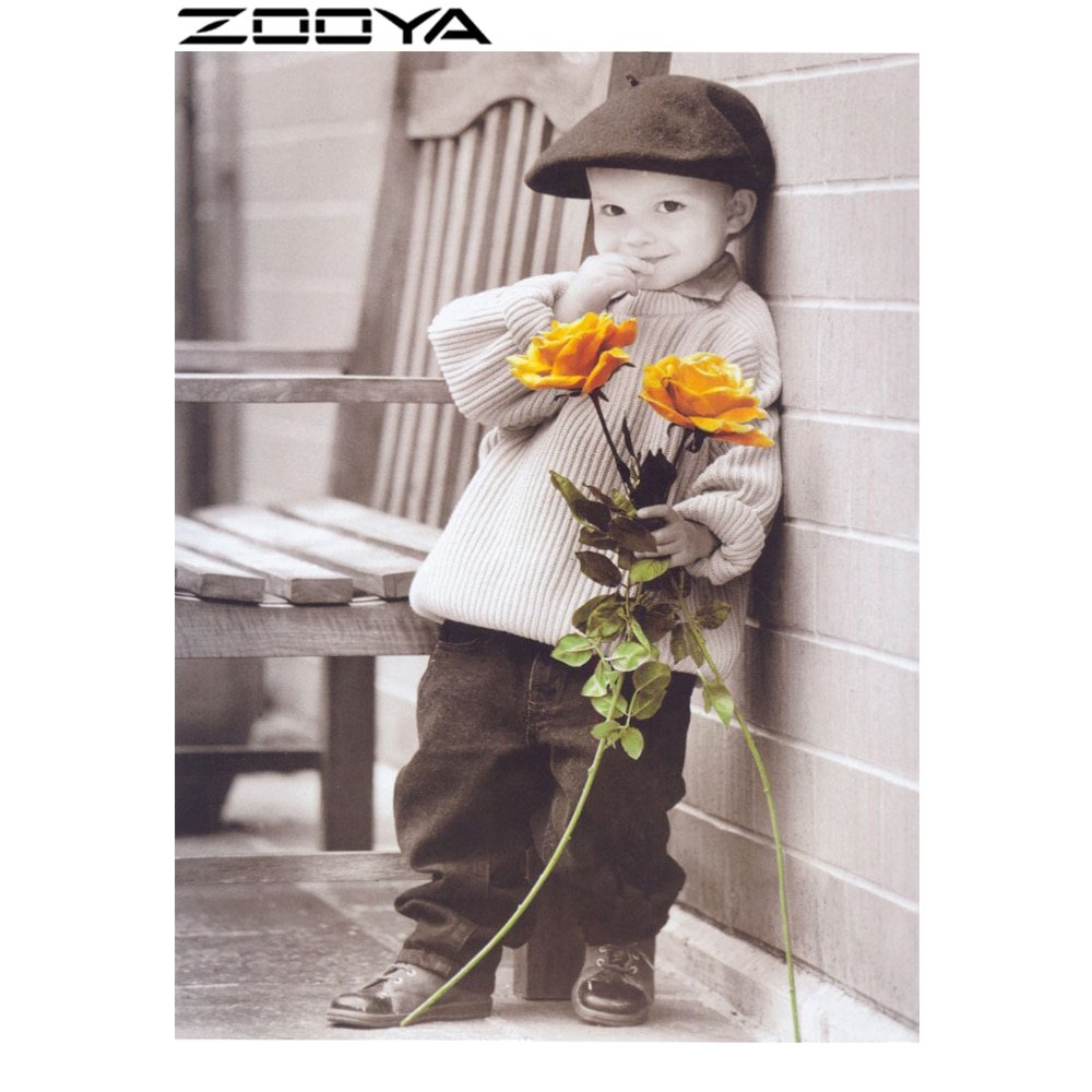 Мальчик с цветами