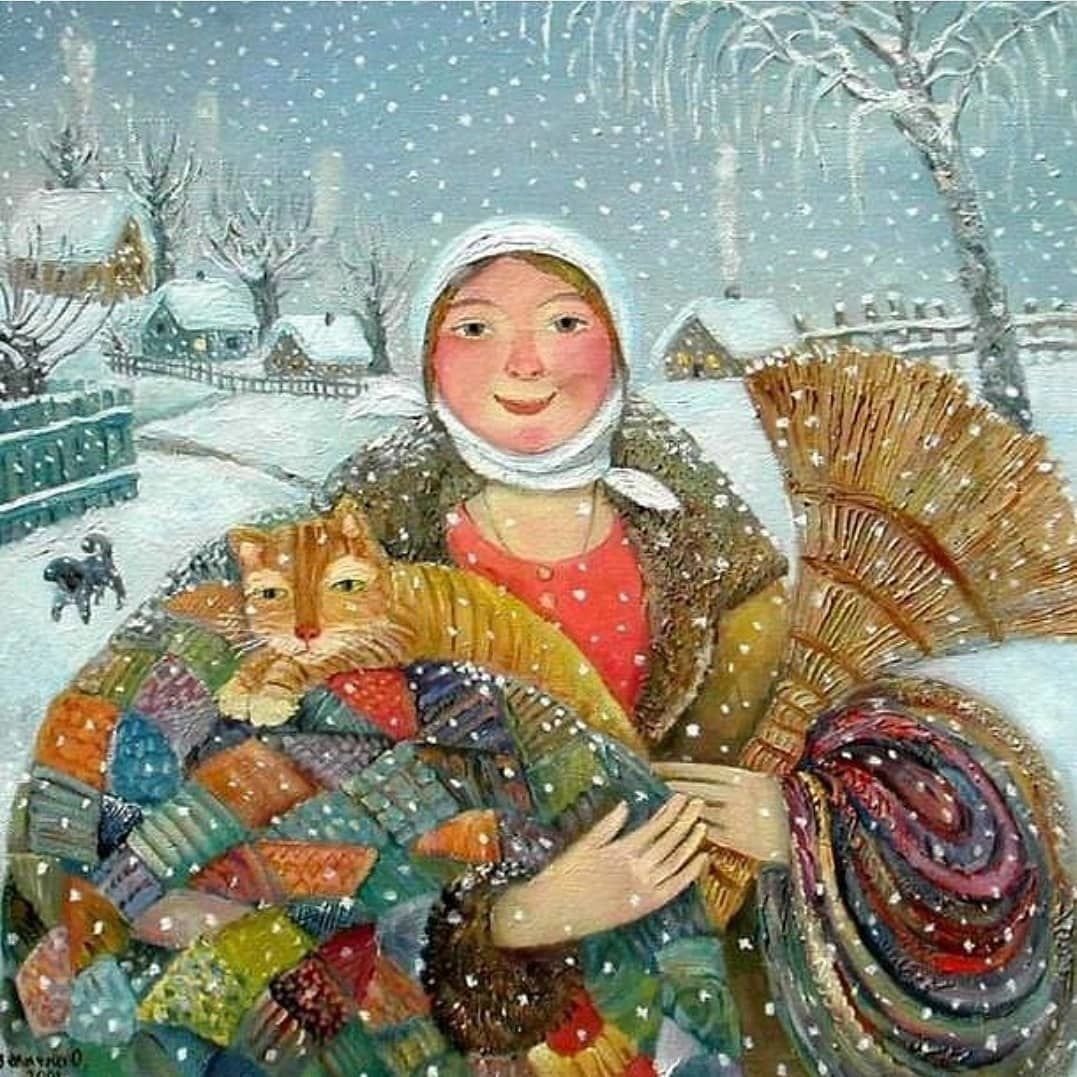 Ольга Величко живопись зима