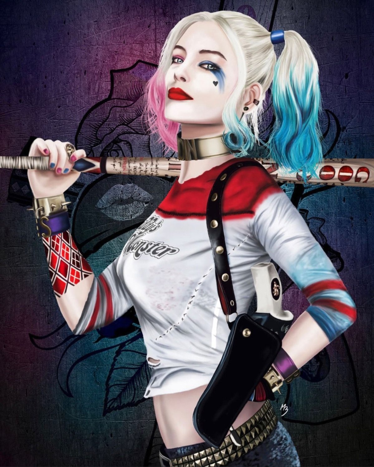 Харли Квинн цветная