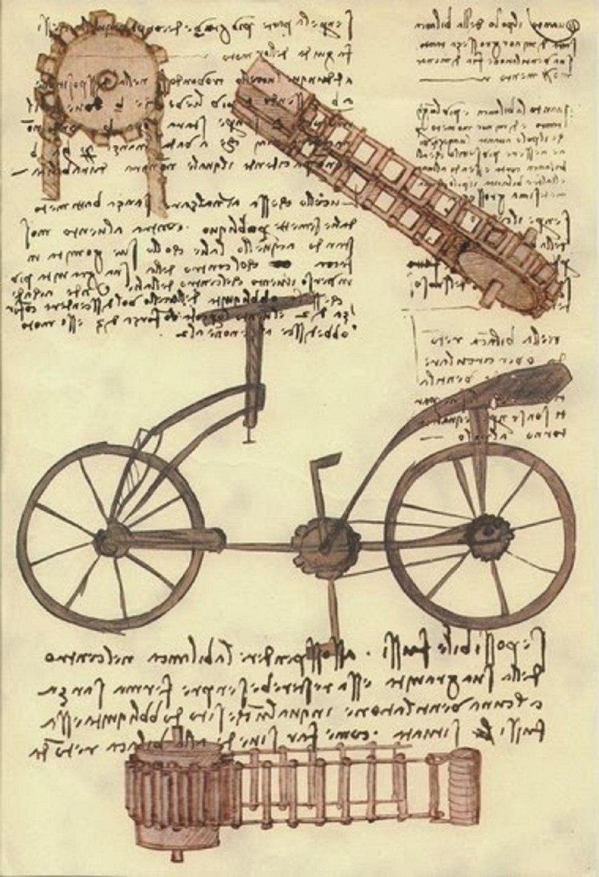 Первый велосипед ученый Леонардо да Винчи