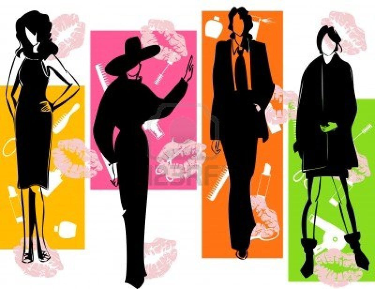 Модные девочки мультяшные