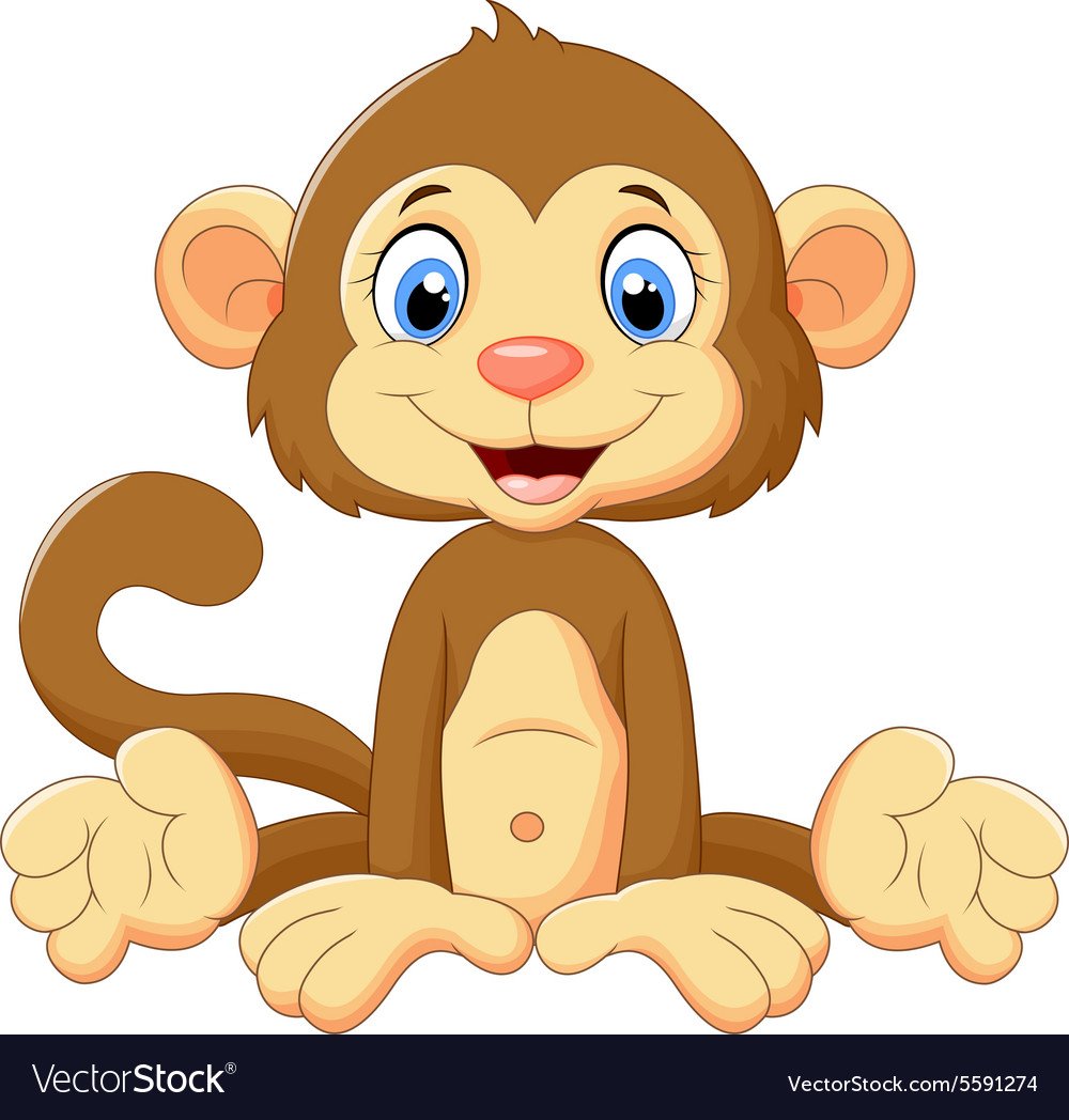 Обезьяна мультяшная