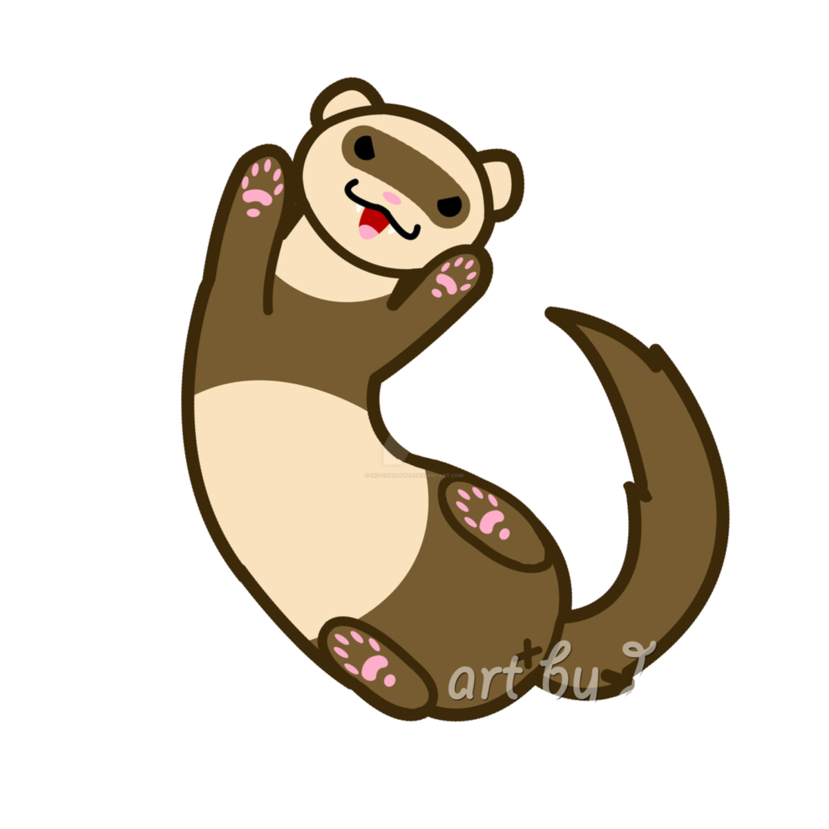 Декоративный хорек фретка