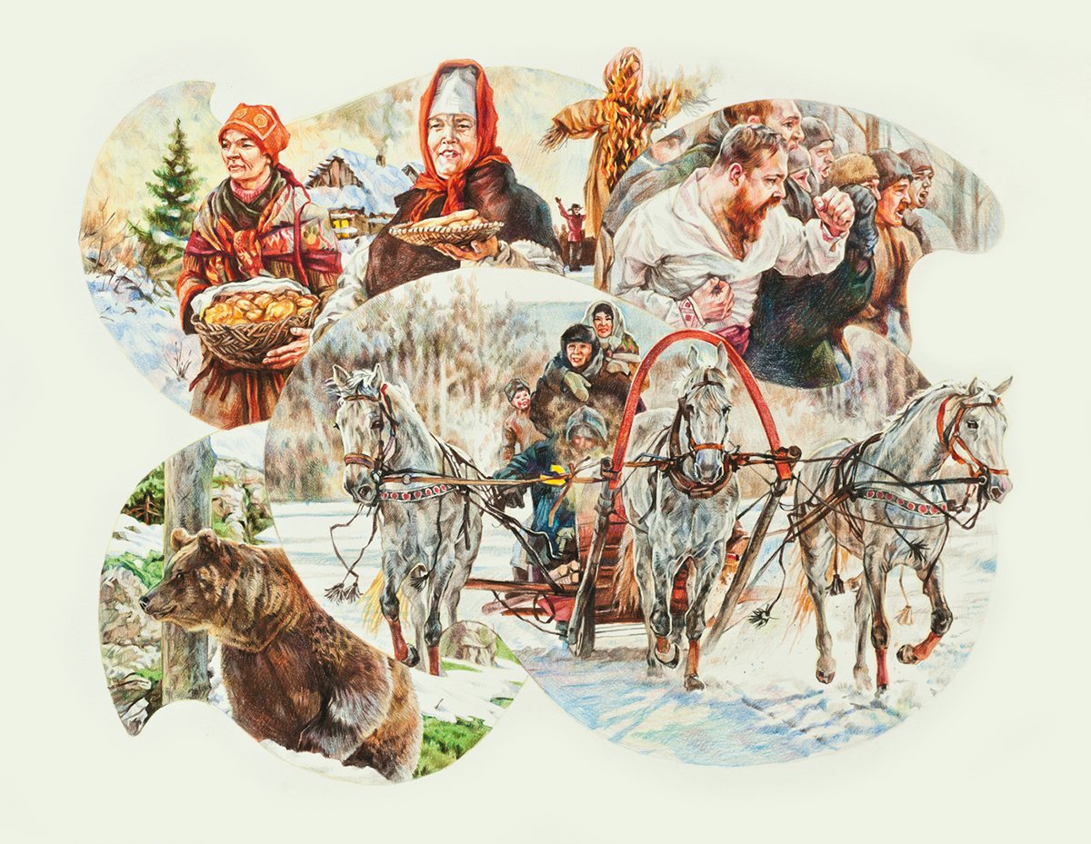 Сжигание чучела Масленицы Измайлово