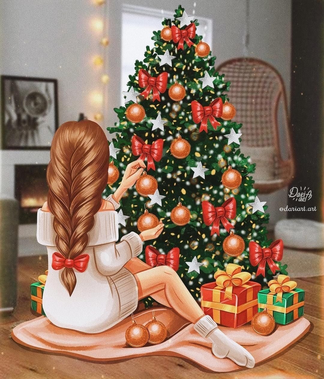 Стильные новогодние открытки