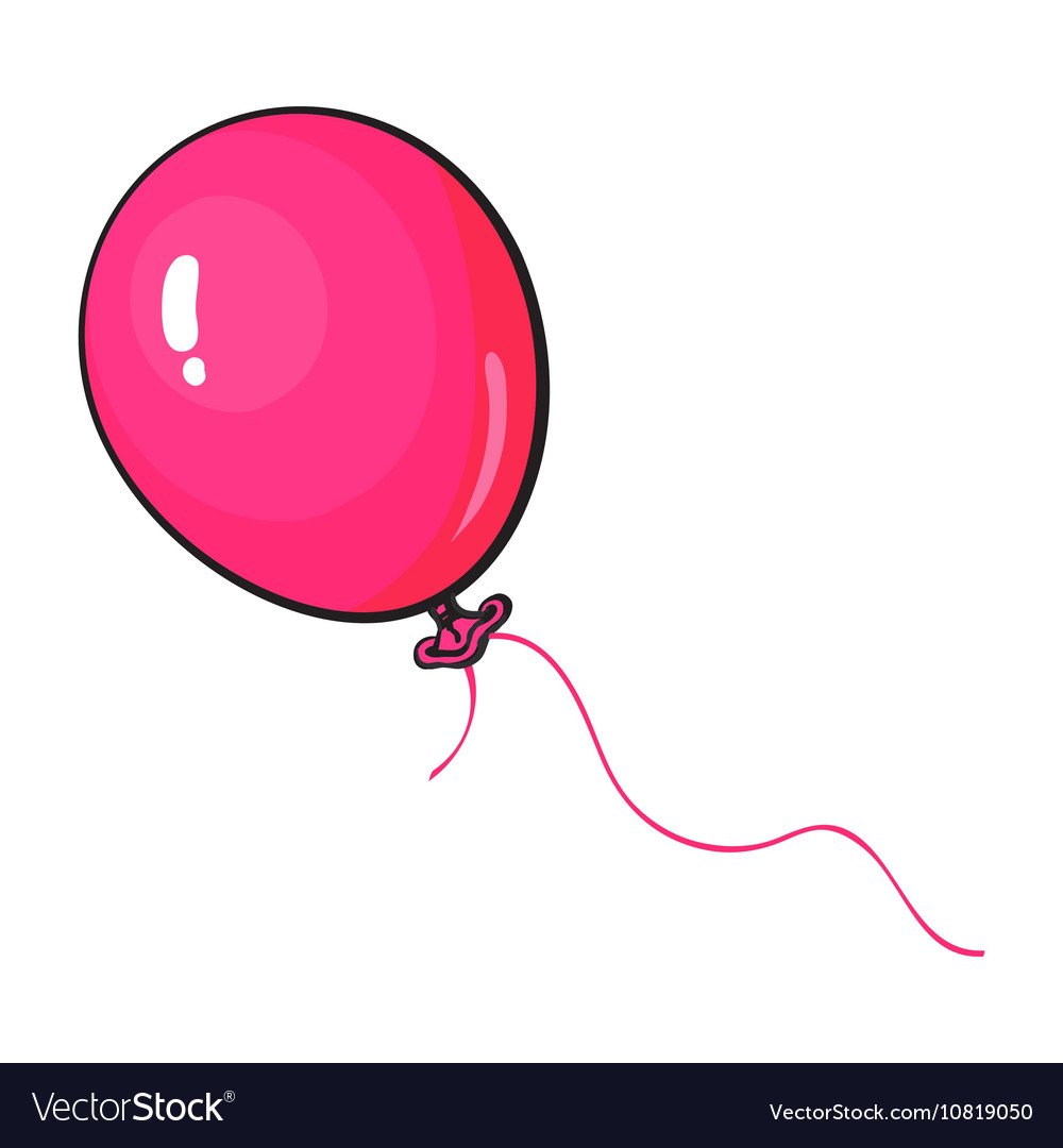 Воздушный шар на ниточке