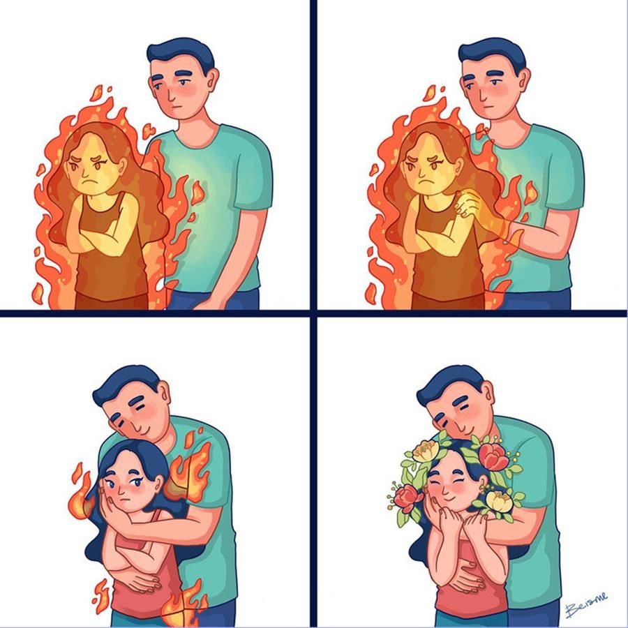 Комиксы про отношения