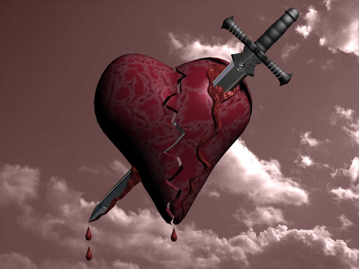 Тату сердце для мужчин