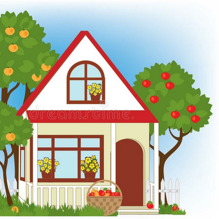 Домики и деревья для ДОУ