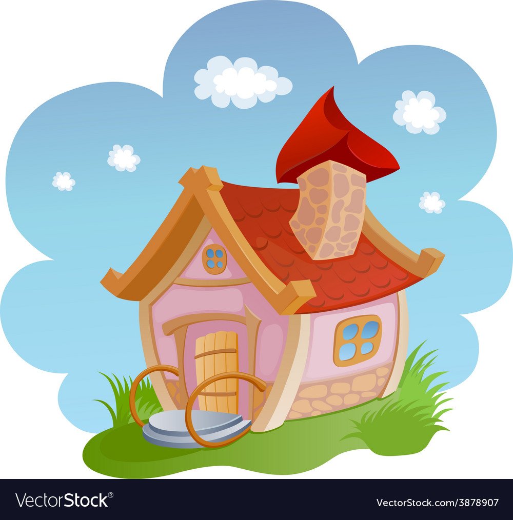 Сказочный дом с трубой