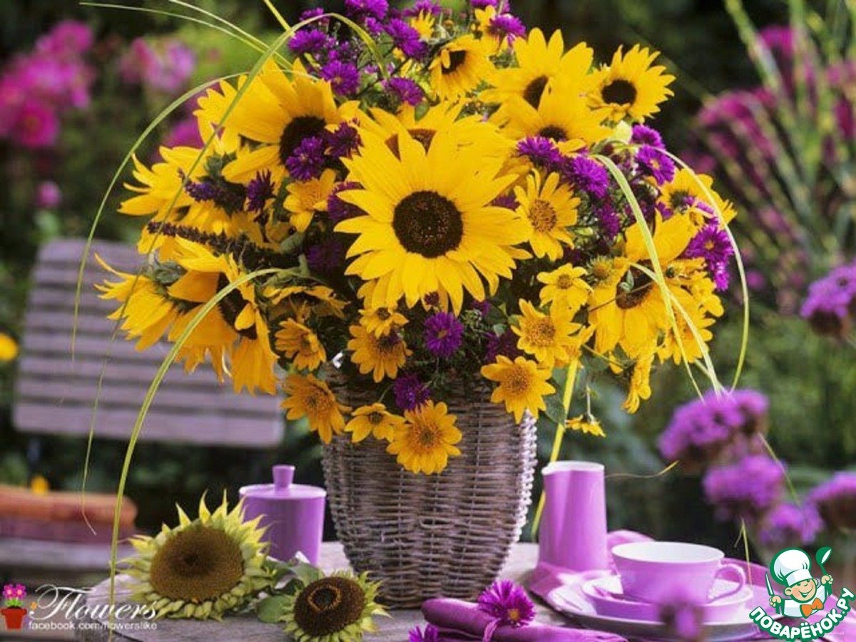 Алмазная мозаика Подсолнухи 40х50 светофор