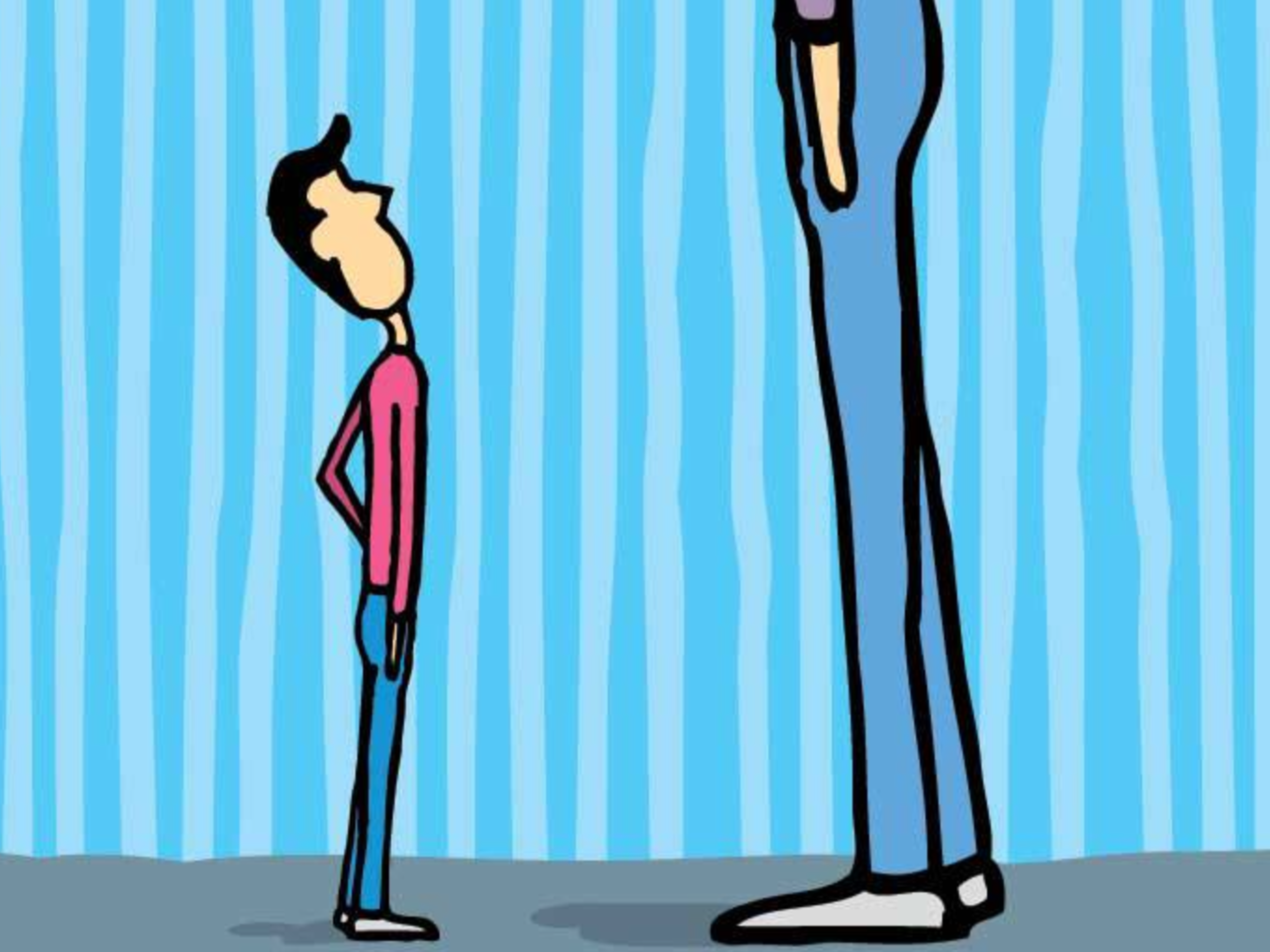 Tall out. Высокий и низкий человек. Низкий рост. Высокий человек и низйки. Высокий человек рисунок.