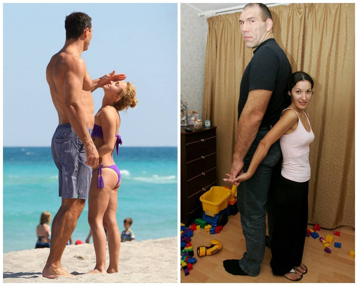 Высокий мужчина и маленькая женщина