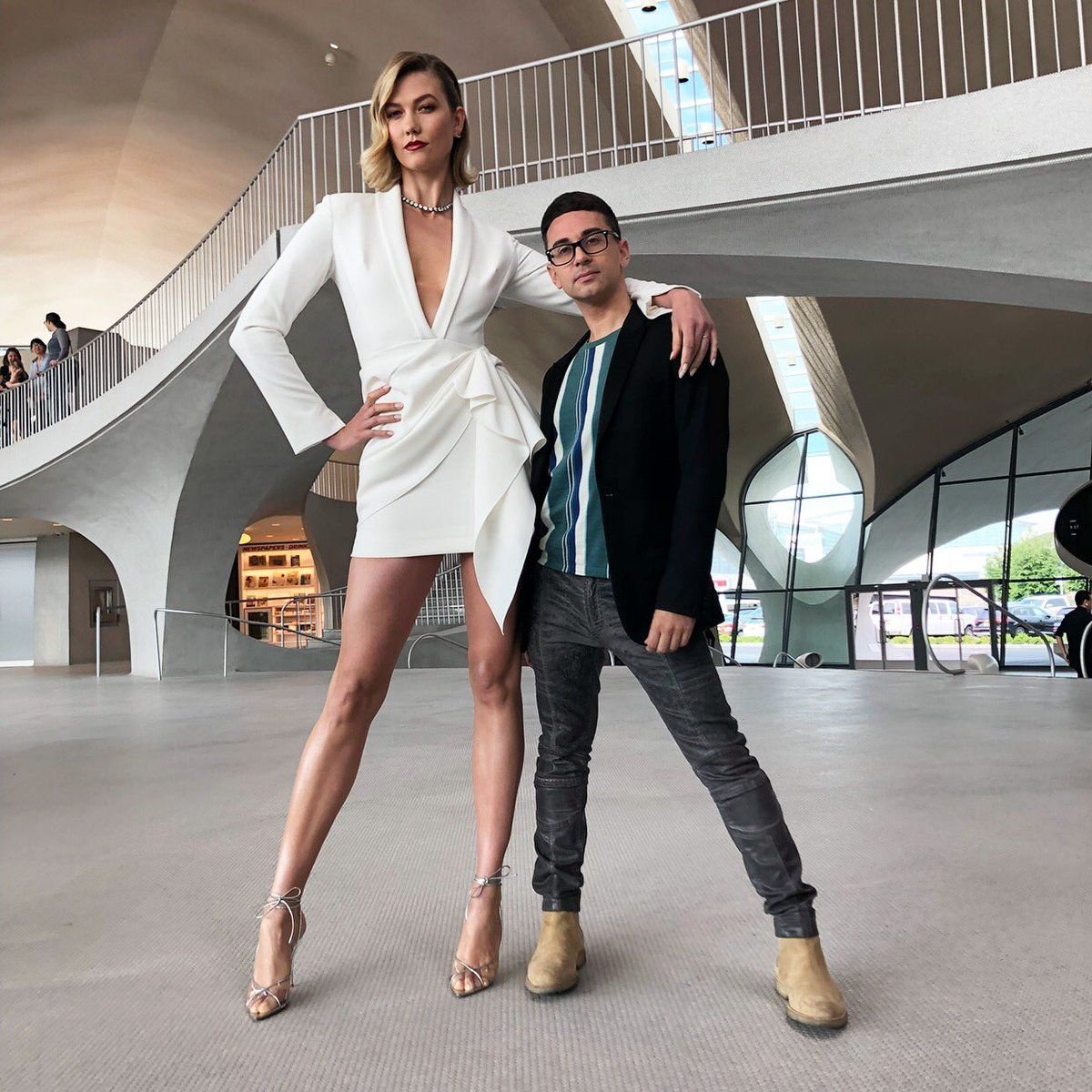 Карли Клосс и Кристиан Сириано