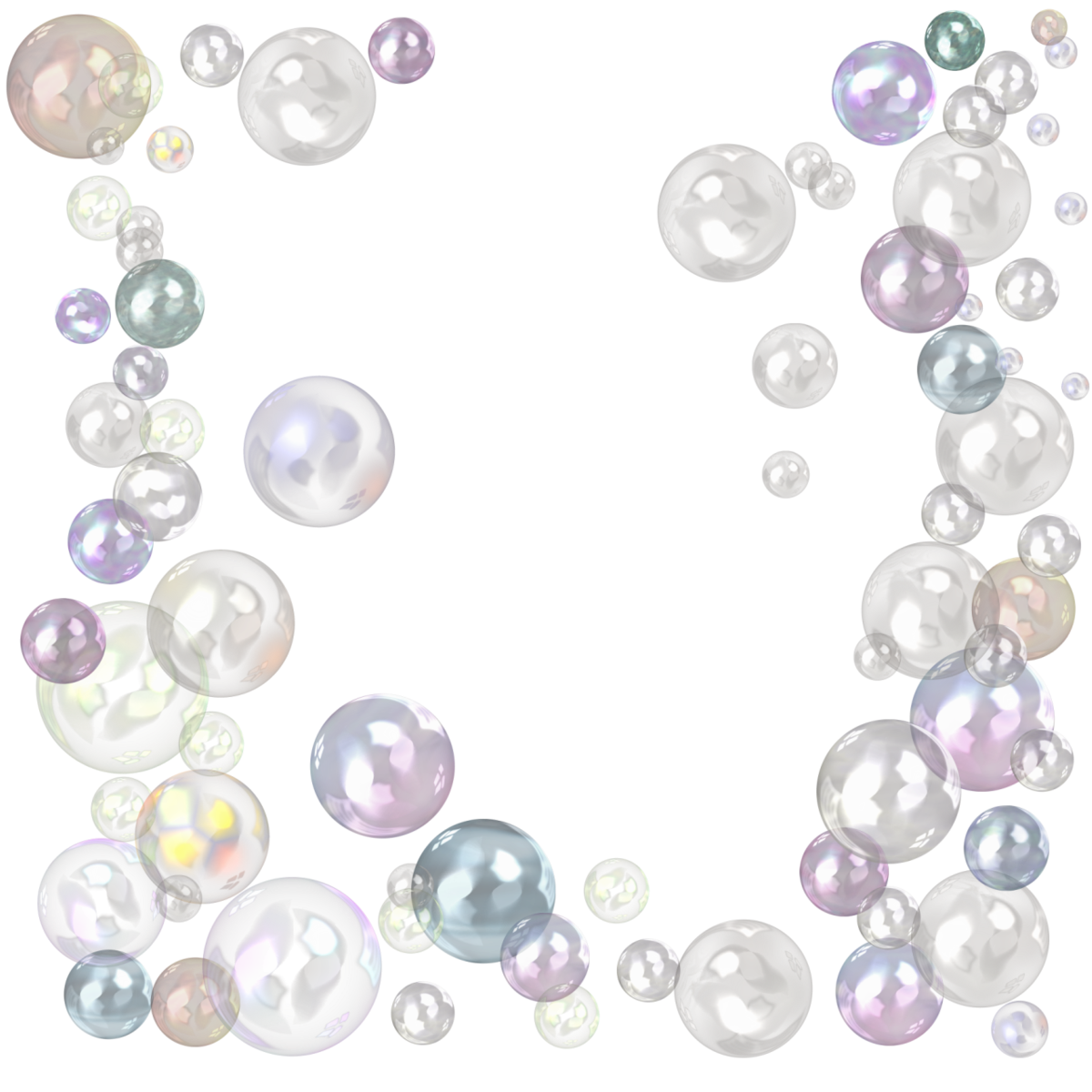 Пузырьки на белом фоне