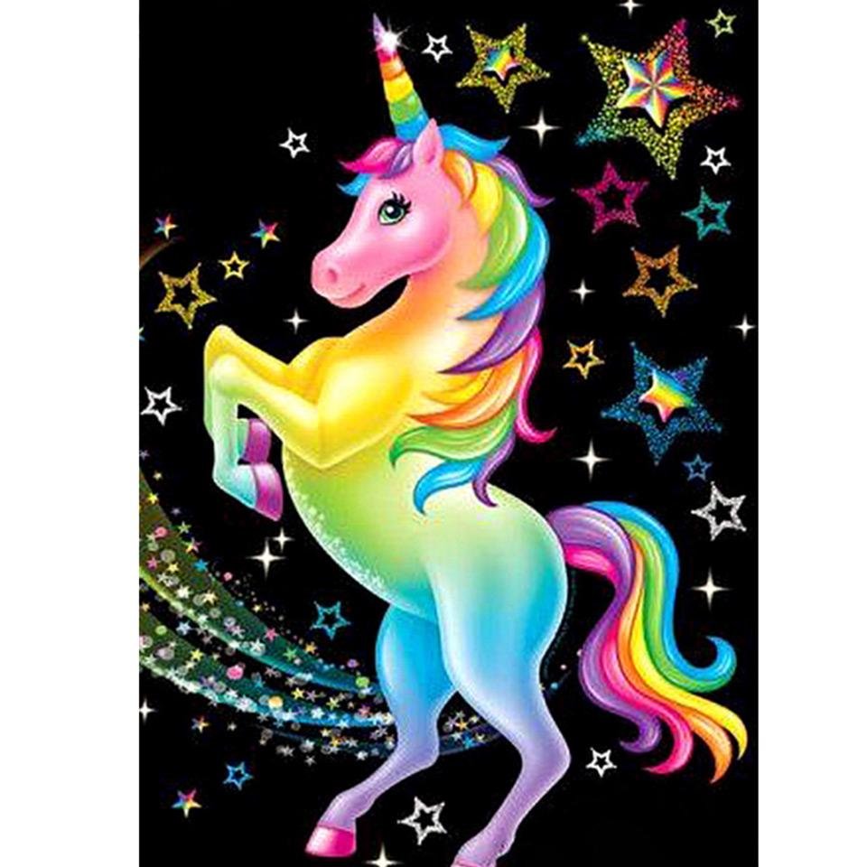 Красивый разноцветный Единорог