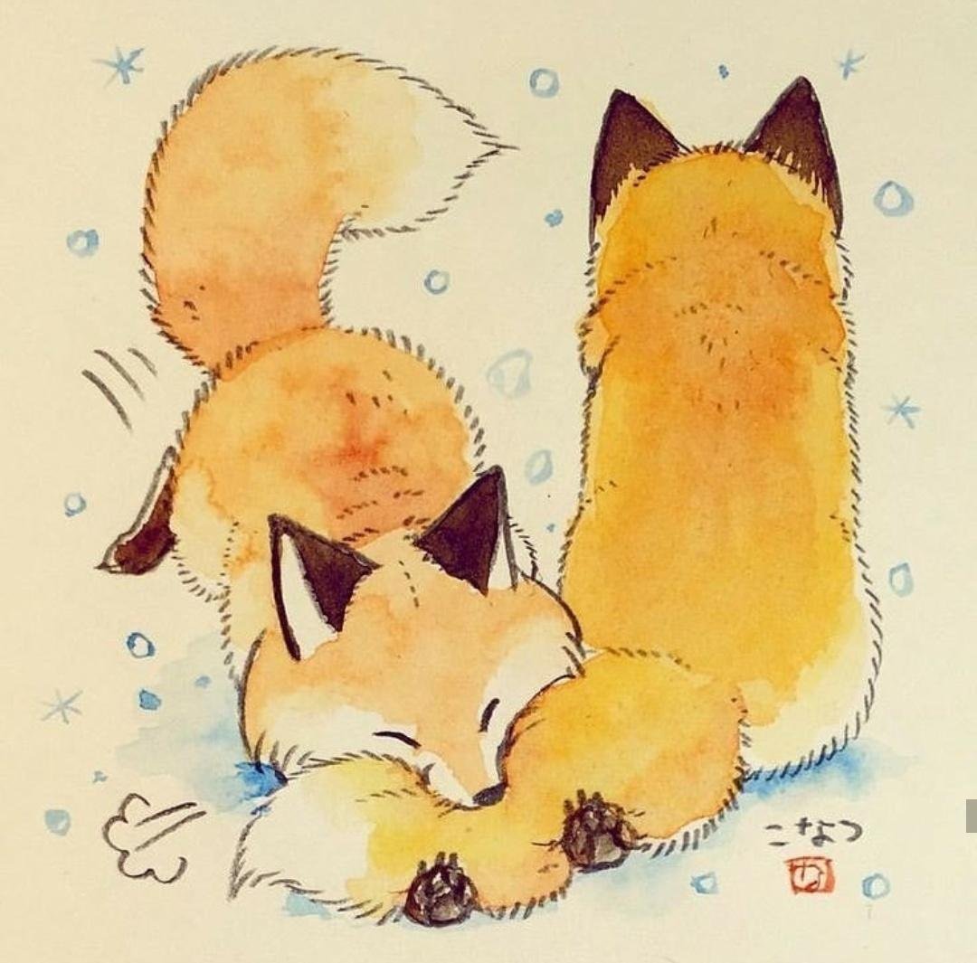 Милые иллюстрации лисы