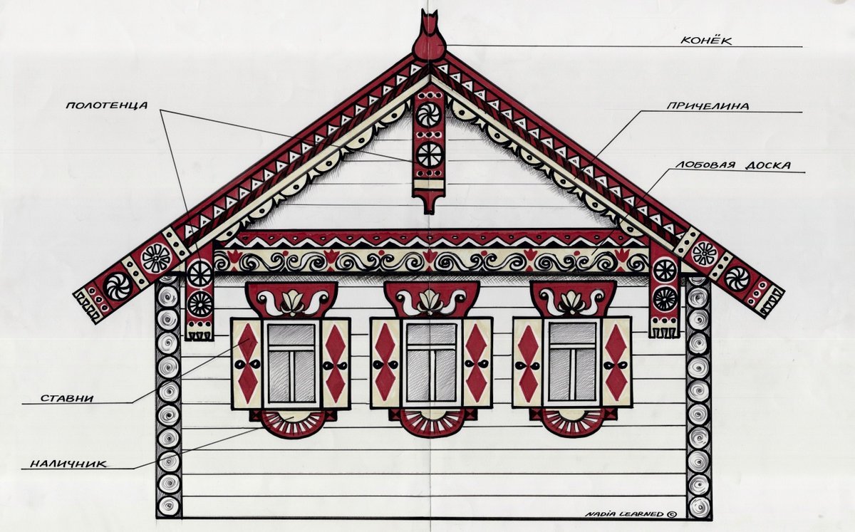 Сказочный дом с окнами