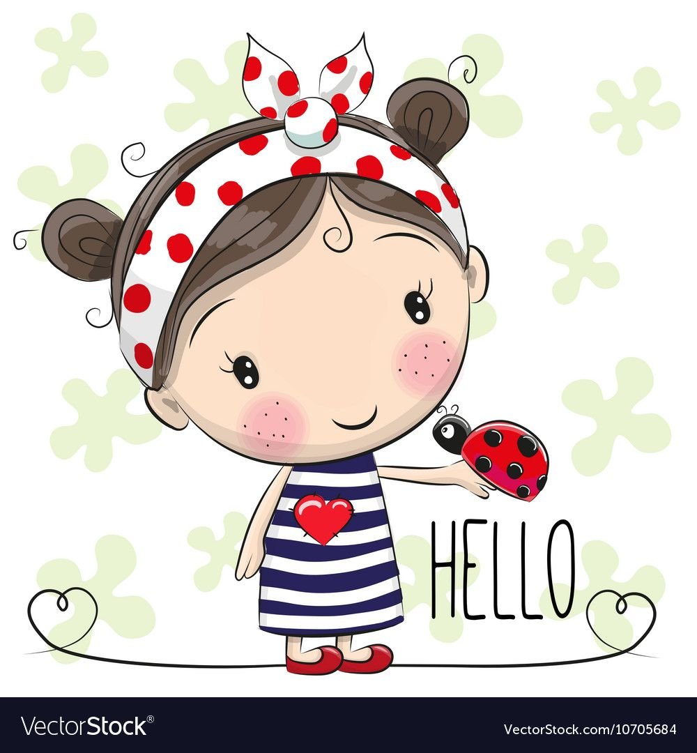 Девочка Божья коровка