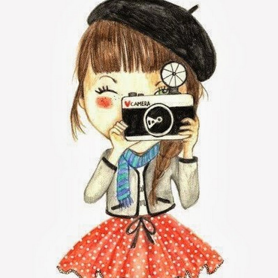 Радостная мультяшка