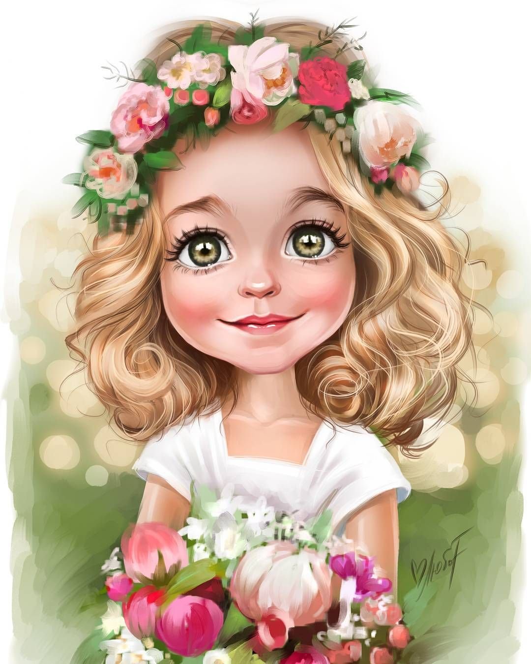 Красивые мультяшные девочки