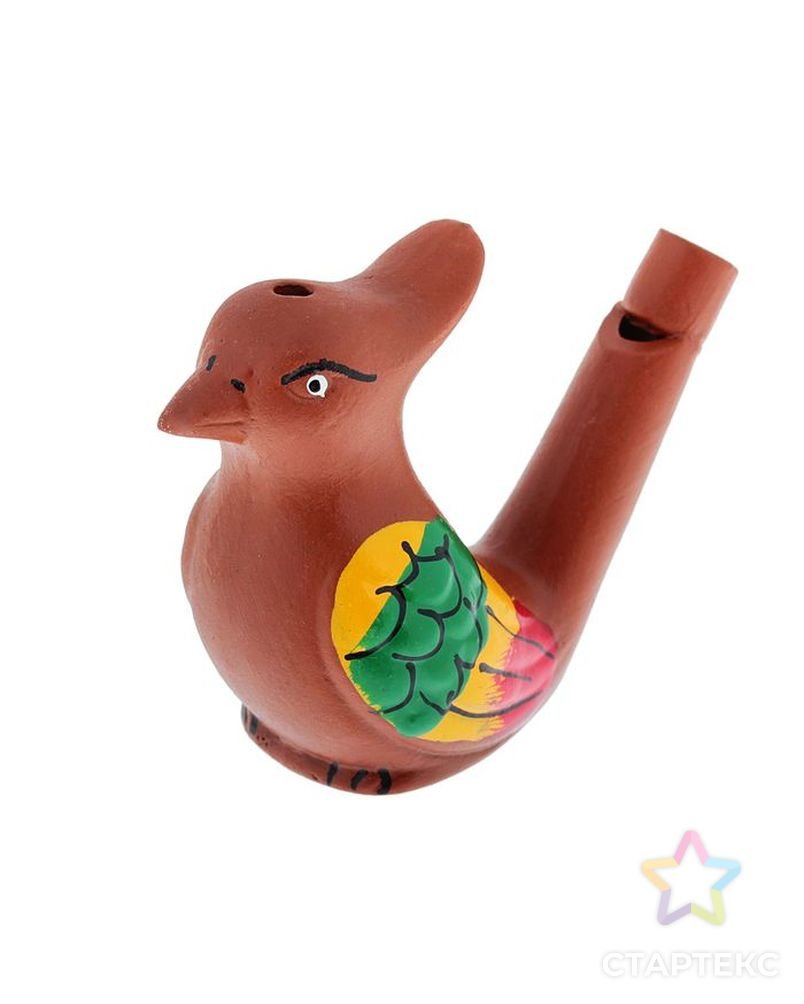 Керамическая свистулька птичка