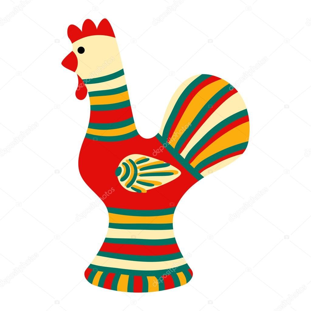 Свистулька дудочка Городецкая роспись