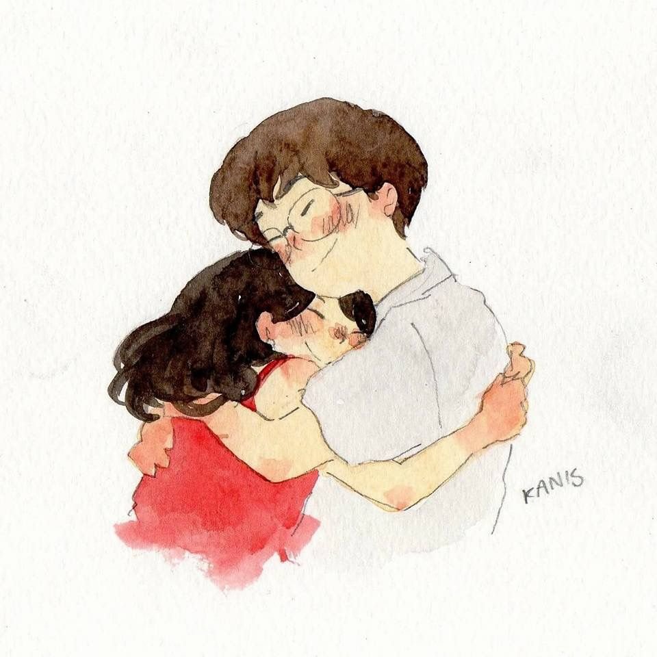 Объятия рисунок