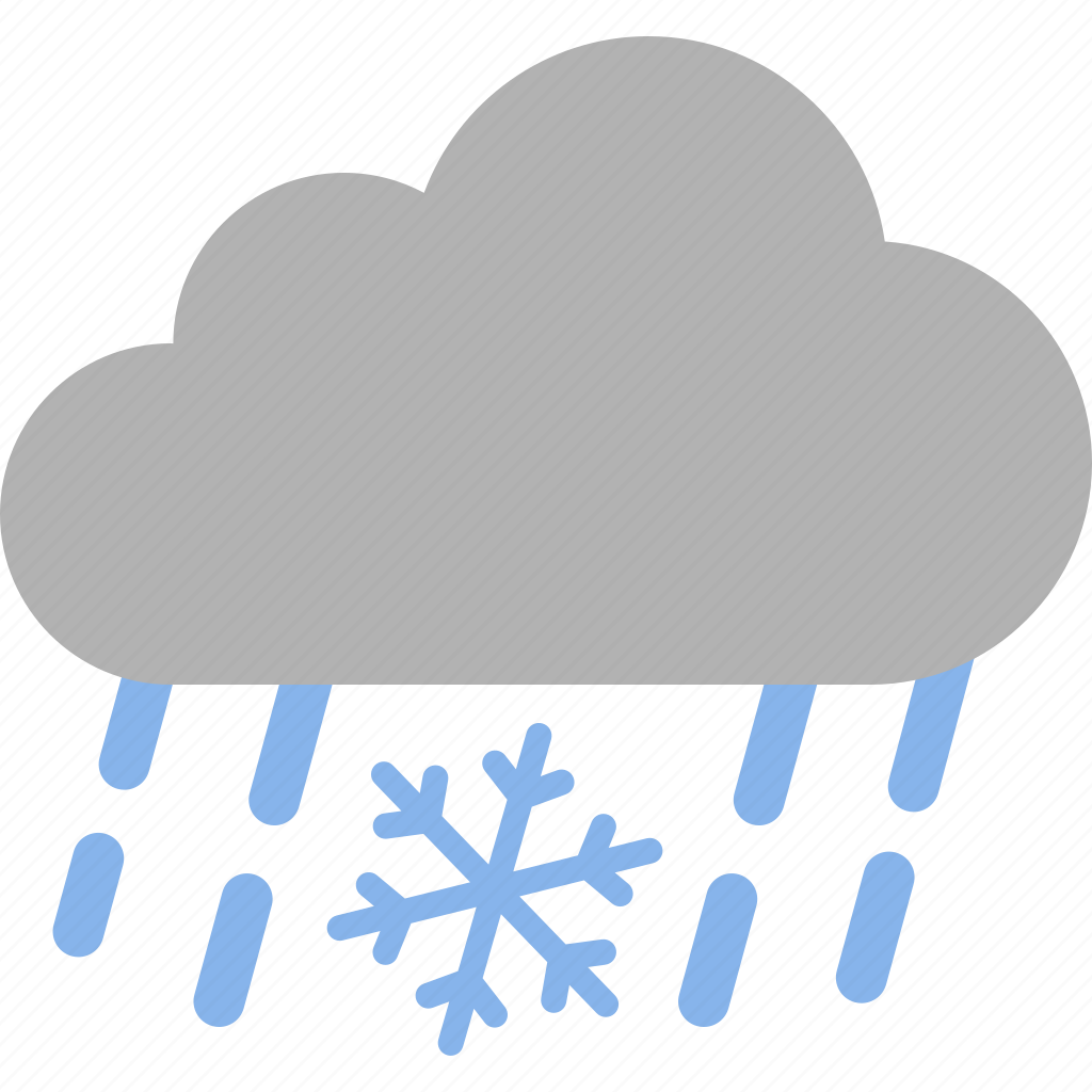 Тучка с дождиком и снегом