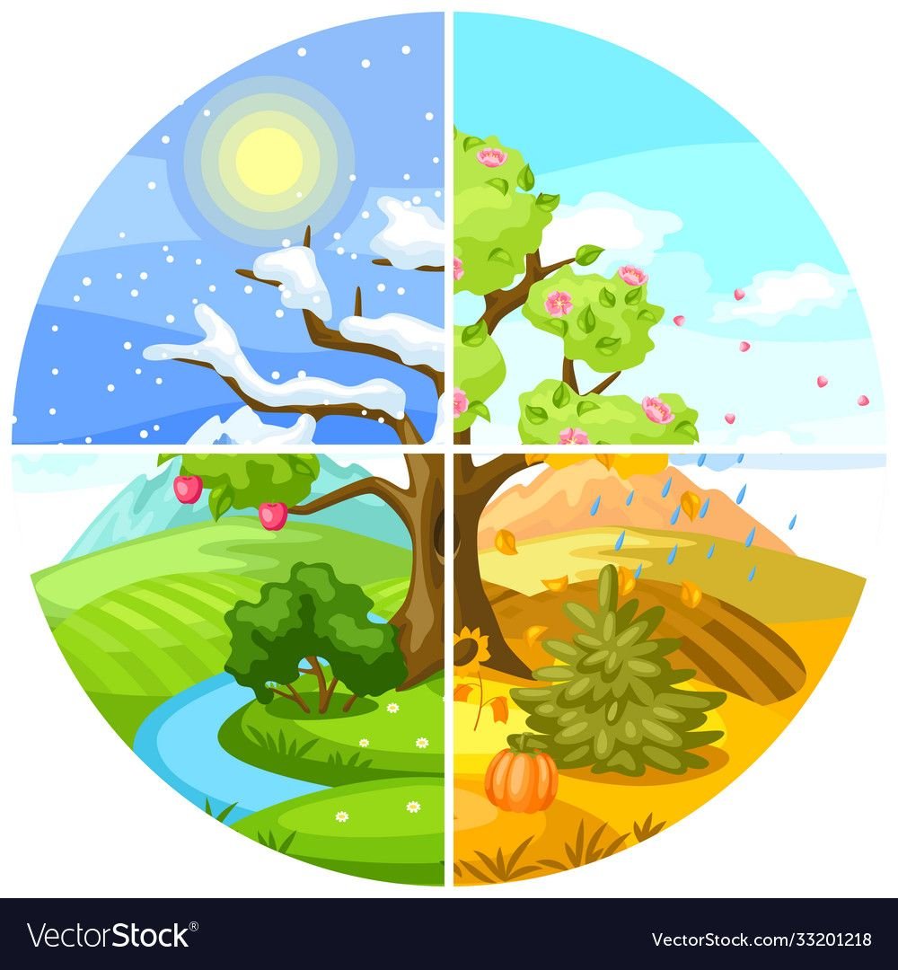 Векторный времена года