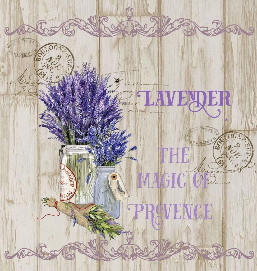 Лаванда Прованс для декупажа