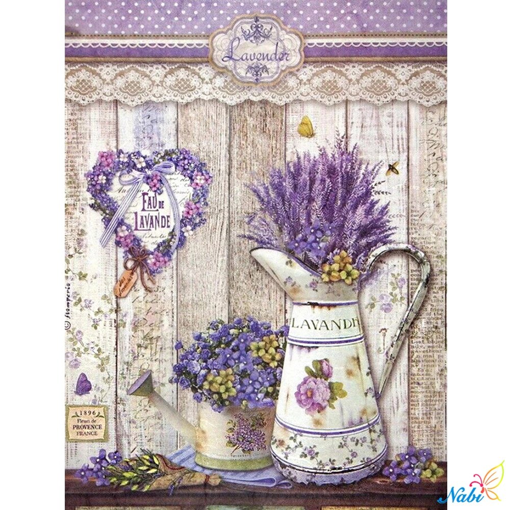 Ботаническая живопись Лаванда