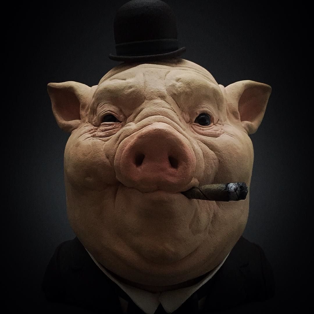 Стилизованная свинья